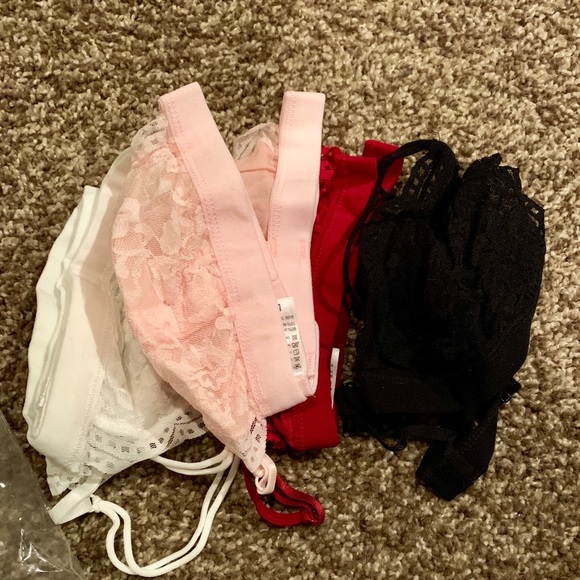 Brand New! 4 Lace Bralettes w. Adjustable Straps - Picture 4 of 5